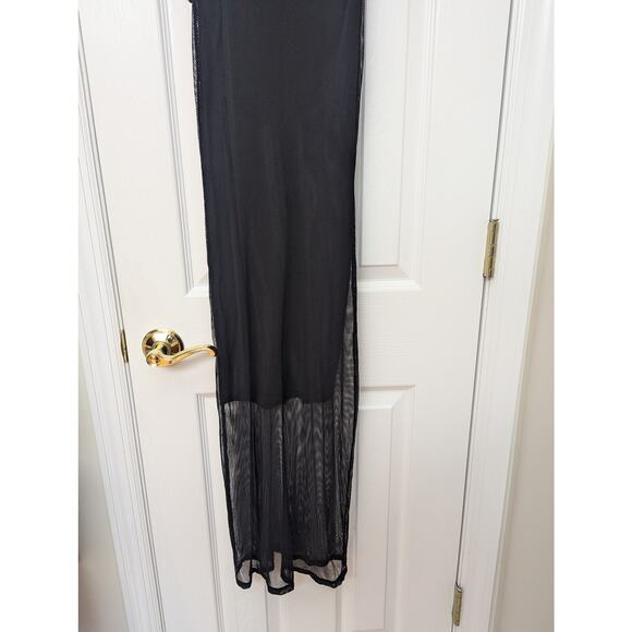 Forever 21 Dress Size S Midi Fishnet Conceal And Reveal Sexy Club Concert Goth - Picture 4 of 10